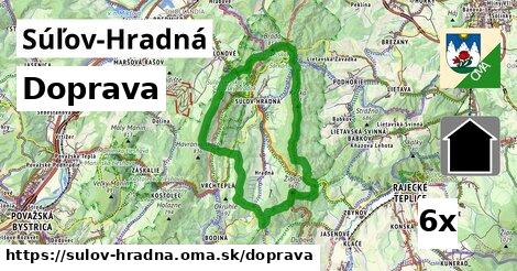 doprava v Súľov-Hradná