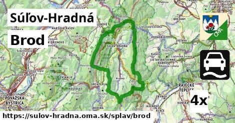 Brod, Súľov-Hradná