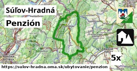 Penzión, Súľov-Hradná