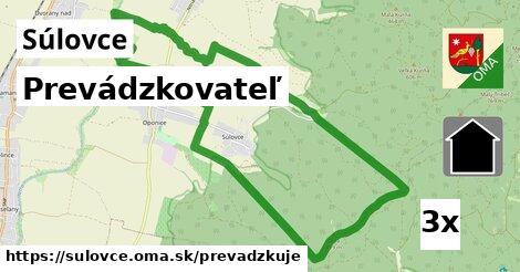 prevádzkovateľ v Súlovce