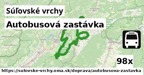 Autobusová zastávka, Súľovské vrchy