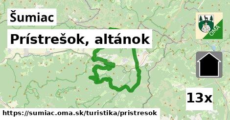 Prístrešok, altánok, Šumiac