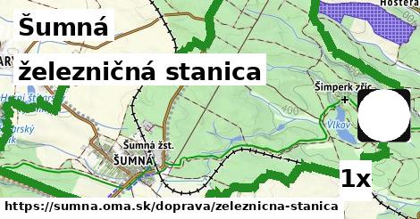 železničná stanica, Šumná