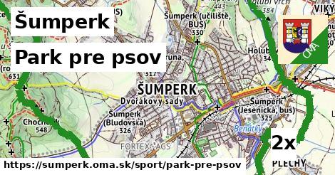 park pre psov v Šumperk