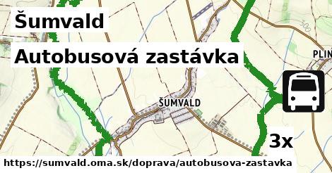 Autobusová zastávka, Šumvald