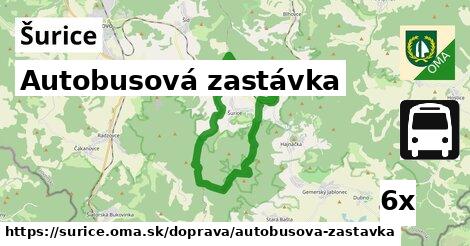 Autobusová zastávka, Šurice