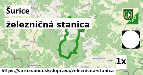 železničná stanica, Šurice