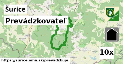 prevádzkovateľ v Šurice