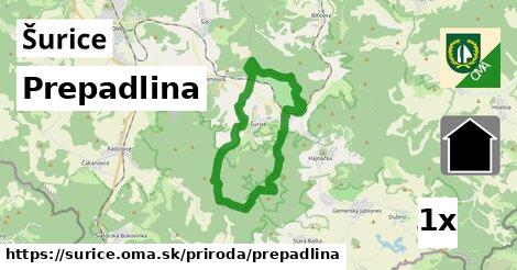 prepadlina v Šurice