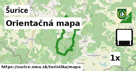 orientačná mapa v Šurice