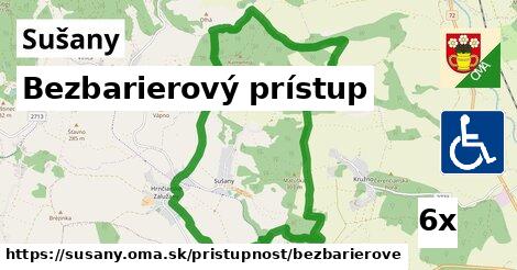 Bezbarierový prístup, Sušany