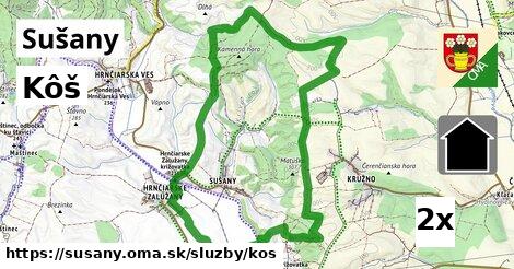 Kôš, Sušany