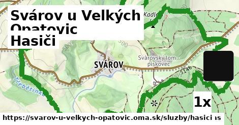 hasiči v Svárov u Velkých Opatovic
