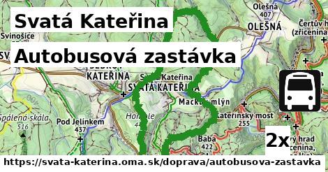 Autobusová zastávka, Svatá Kateřina