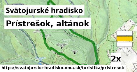 prístrešok, altánok v Svätojurské hradisko