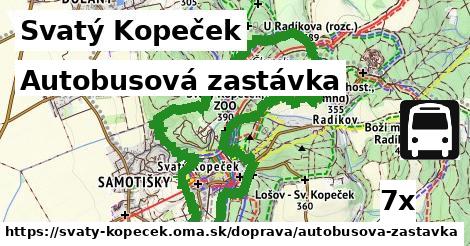 Autobusová zastávka, Svatý Kopeček