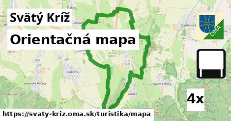 Orientačná mapa, Svätý Kríž