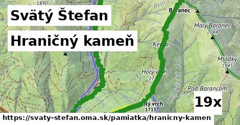 Hraničný kameň, Svätý Štefan