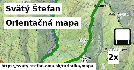 Orientačná mapa, Svätý Štefan