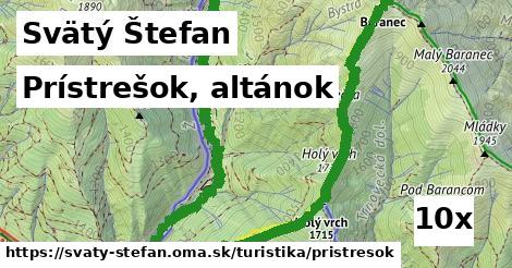 Prístrešok, altánok, Svätý Štefan