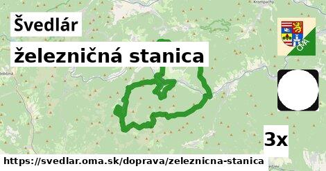 železničná stanica, Švedlár