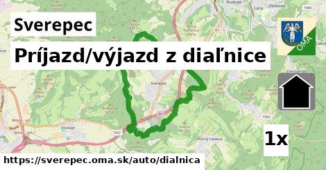 Príjazd/výjazd z diaľnice, Sverepec