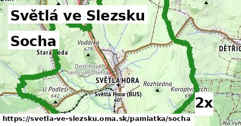 socha v Světlá ve Slezsku