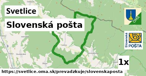 Slovenská pošta, Svetlice