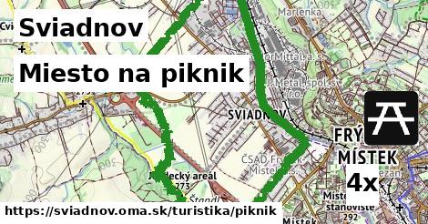 miesto na piknik v Sviadnov