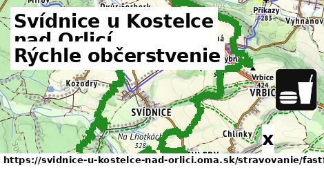 Všetky body v Svídnice u Kostelce nad Orlicí