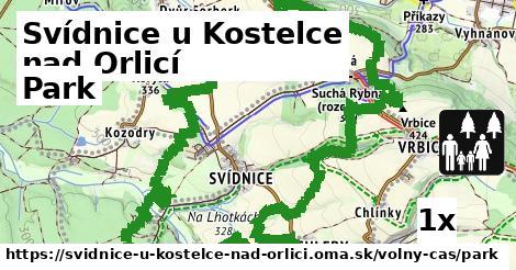 Park, Svídnice u Kostelce nad Orlicí