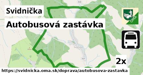 Autobusová zastávka, Svidnička