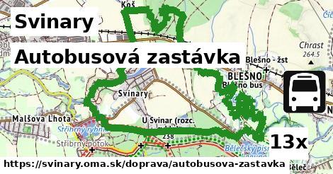 Autobusová zastávka, Svinary