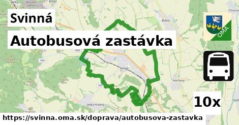 Autobusová zastávka, Svinná