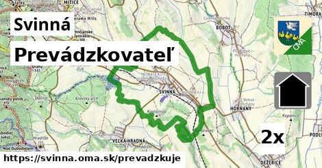 prevádzkovateľ v Svinná