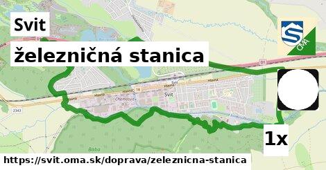 železničná stanica, Svit