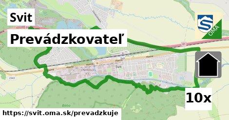 prevádzkovateľ v Svit