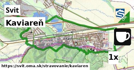 Kaviareň, Svit