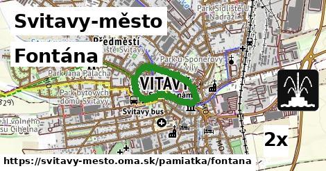 Fontána, Svitavy-město