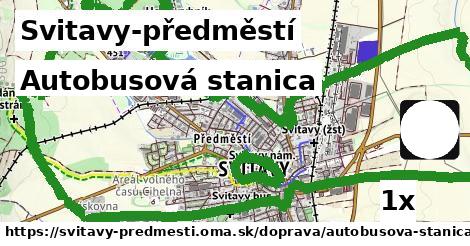 Autobusová stanica, Svitavy-předměstí