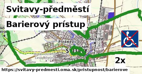 barierový prístup v Svitavy-předměstí