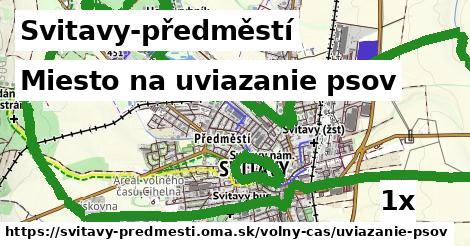 Miesto na uviazanie psov, Svitavy-předměstí