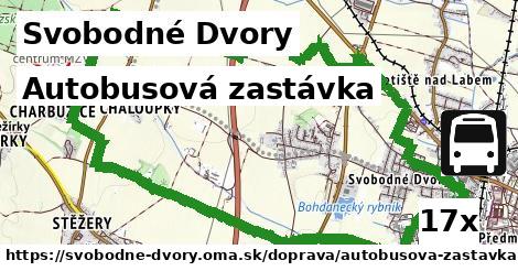 Autobusová zastávka, Svobodné Dvory