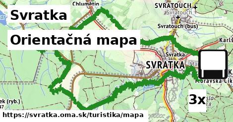 Orientačná mapa, Svratka
