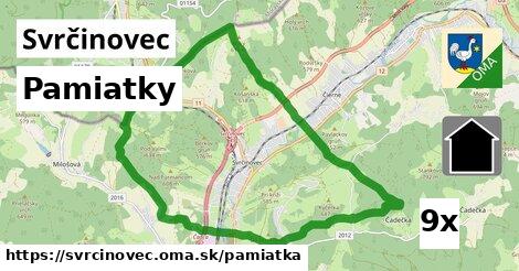 pamiatky v Svrčinovec