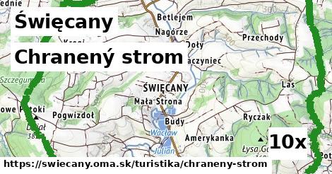 Chranený strom, Święcany