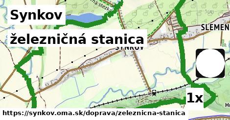 železničná stanica, Synkov