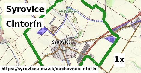 Cintorín, Syrovice