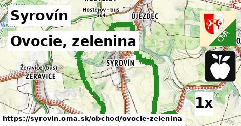 Ovocie, zelenina, Syrovín