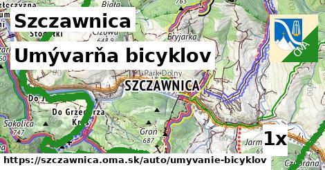 umývarňa bicyklov v Szczawnica